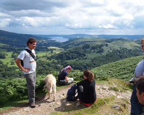 Teilnehmer der Sprachkurse beim Wandern im Lake District