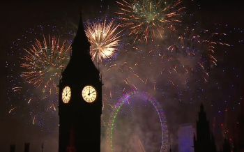 Silvester Feuerwerk in London